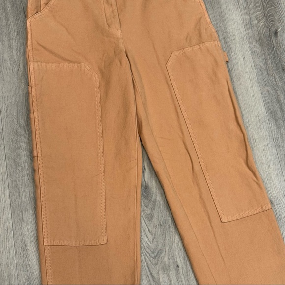 Aritzia Wilfred Free Muted Orange Straight Leg Trendy Streetwear Cargo Pants - Picture 4 of 8
